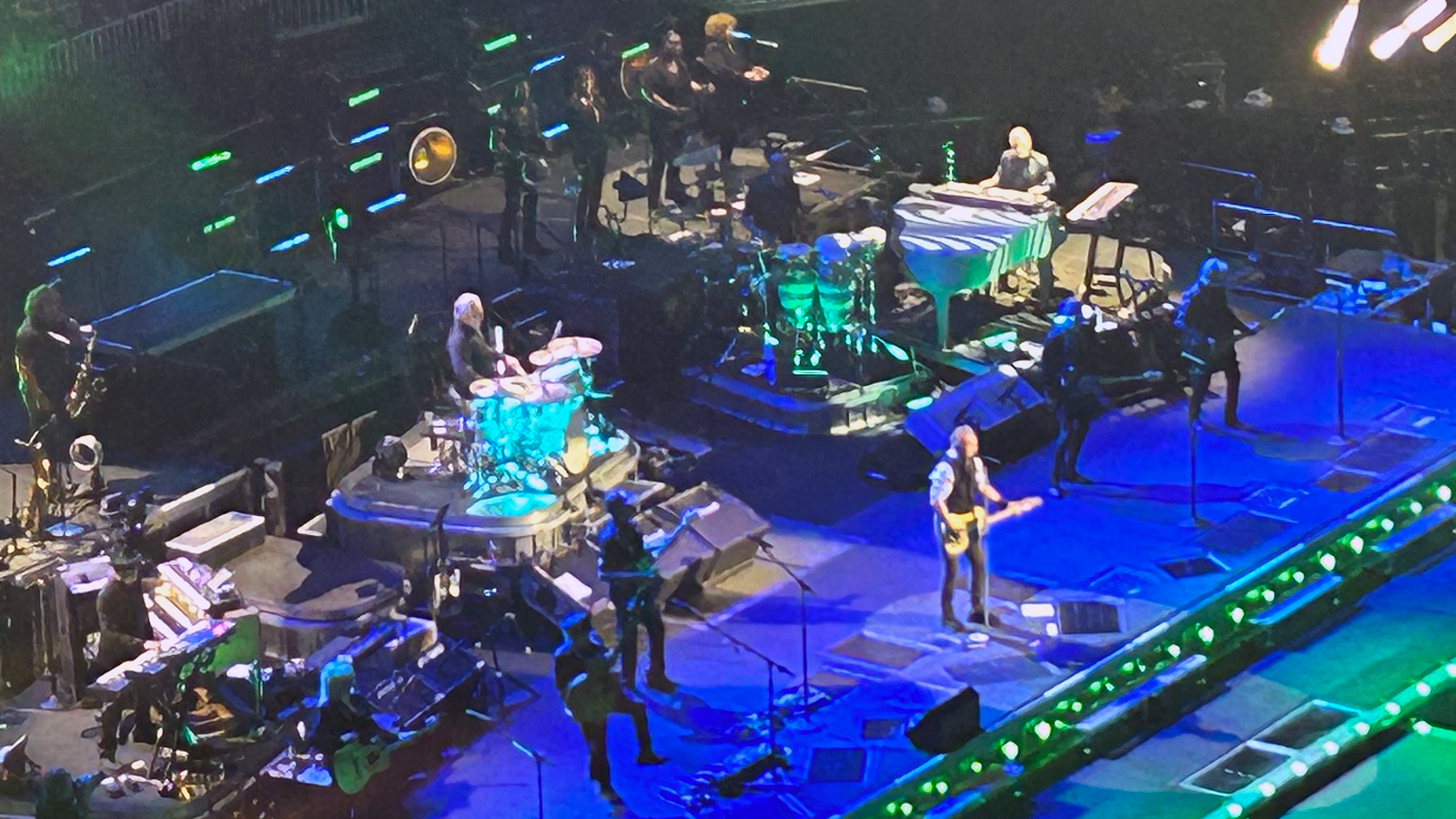 Bruce Springsteen on stage in Boston