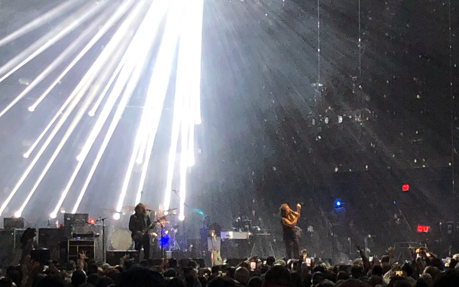 My Morning Jacket on stage in Boston